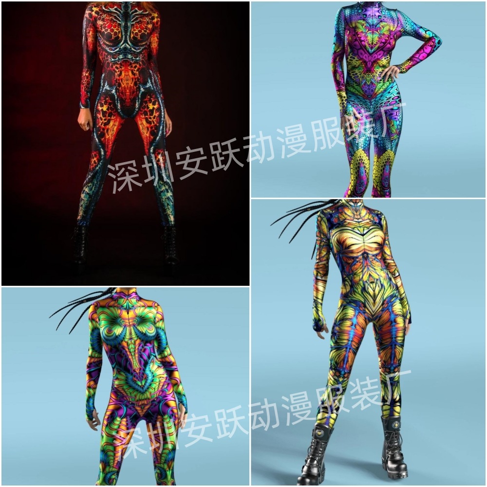 20.23 million Holy Festival New Tight 3D Digital Print Adult cosplay Costume