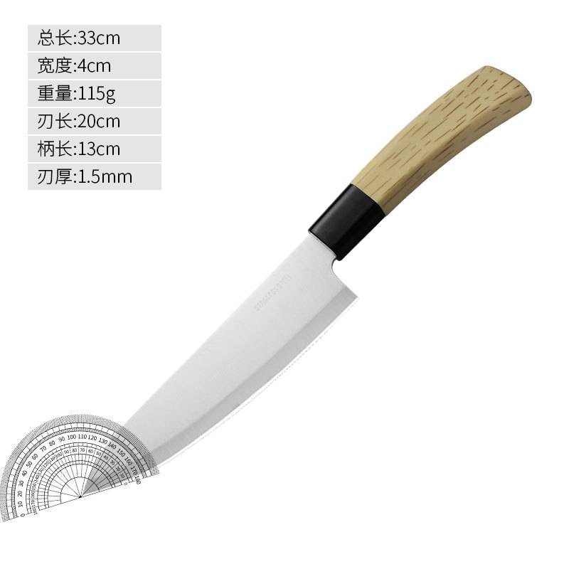 Yangjiang Knife Kitchen hogar cuchillo de acero inoxidable mango de plátano 14 juegos de cuchillos multipropósito fábrica al por mayor