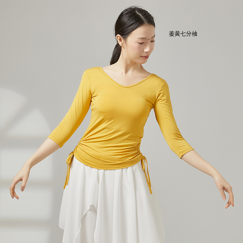 Turmeric three-quarter sleeves / S
