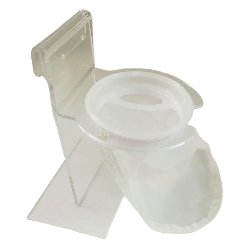 Filtro de fábrica soporte para calcetines filtro de tinta de acuario soporte transparente acrílico (sin filtro