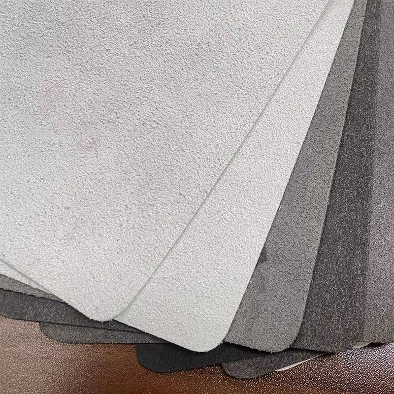 1.6mm黑灰超纤贝斯 箱包手袋鞋材面料  沙发皮革基布基底现货X20