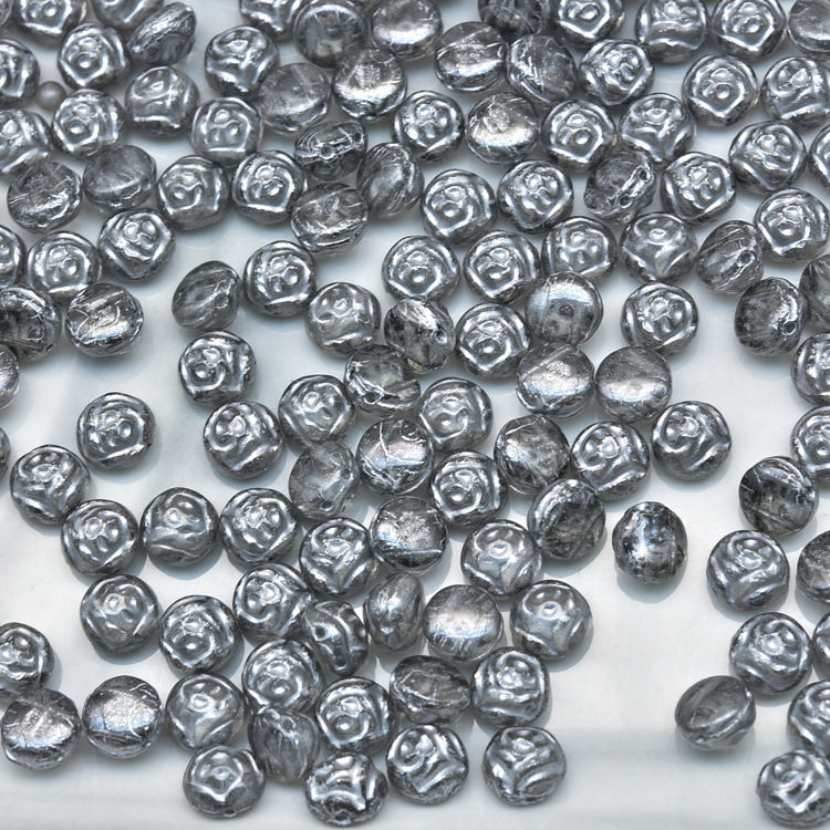 Nuevo checa perlas de vidrio preciosa Bossa Rosa 29 colores 8mm,12mm perlas sueltas 100g paquete