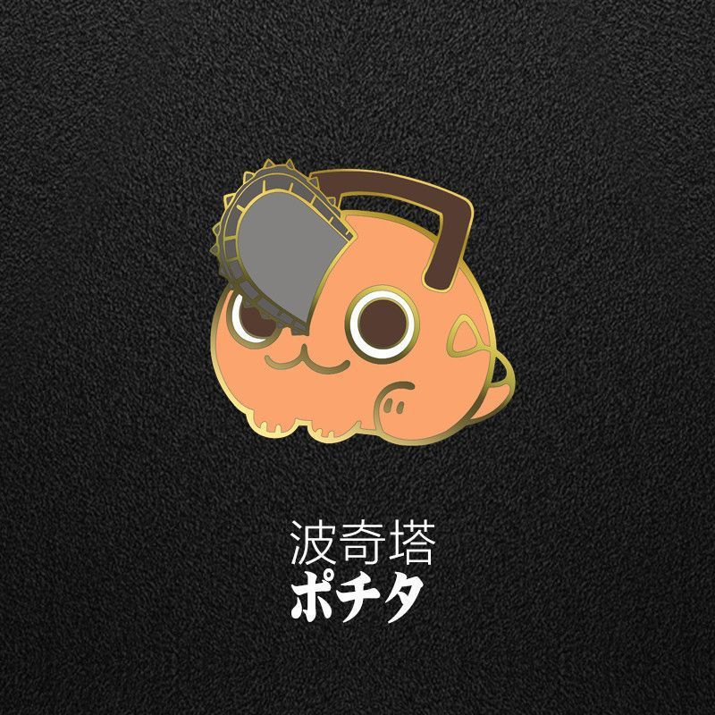 チェーンソー人シリーズグッズバッジ二次元天使悪魔電次パワ早川秋姫野ポーチタワーブローチ|undefined