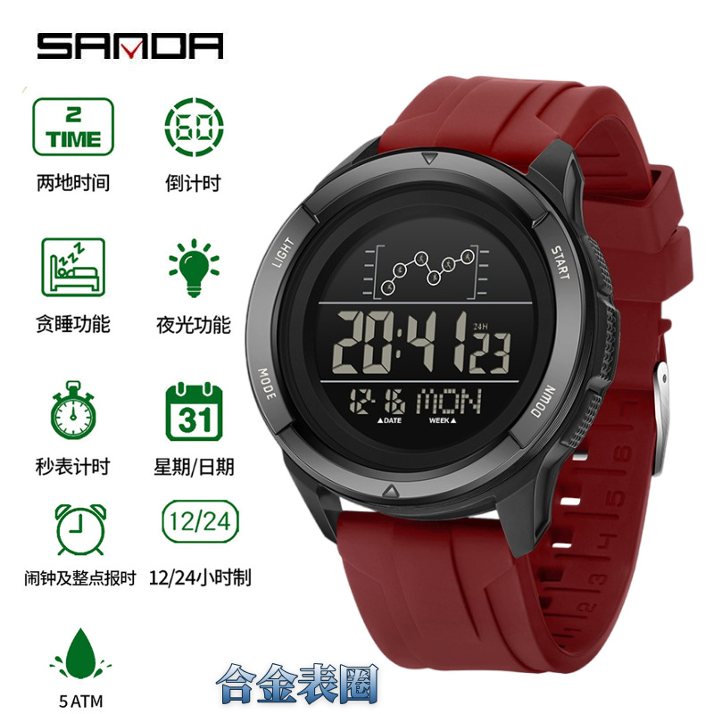 실리콘 블랙 레드