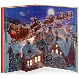 大号秒发 Christmas Pop-Up Book 圣诞节前夜有光有声的立体书