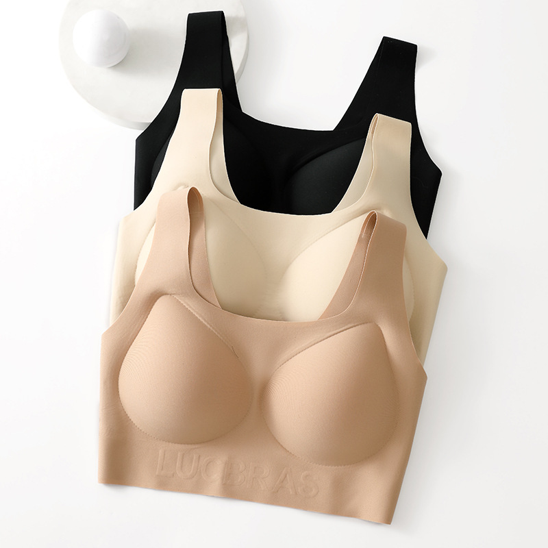 작은 가슴을 가진 여성을 위한 인기 있는 심리스 인비저블 리퀴드 파운데이션 속옷, 외부 유방 수축, 와이어 없음, 올인원 아름다운 백 조끼 브라