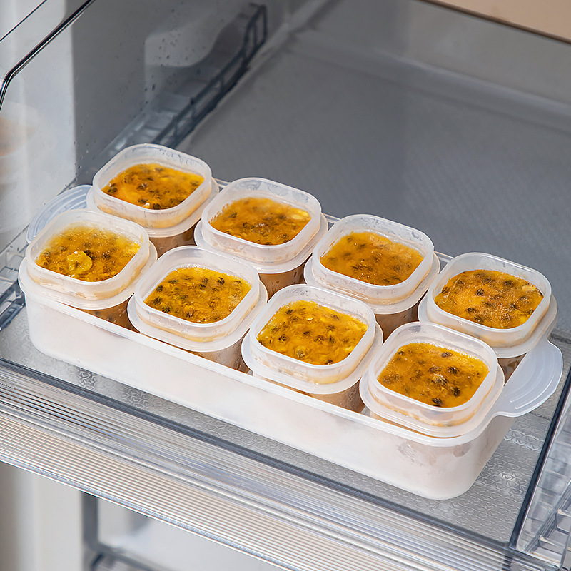 冷蔵庫ミニ収納ボックス透明蓋付き食品包装ボックス食品グレードのコンパートメント冷凍庫冷蔵庫収納クリッパーボックス|undefined