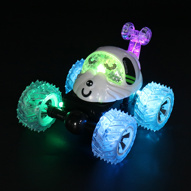 Nuevo camión volquete de control remoto de cuatro vías con luz eléctrica rodante truco coche de control remoto al por mayor