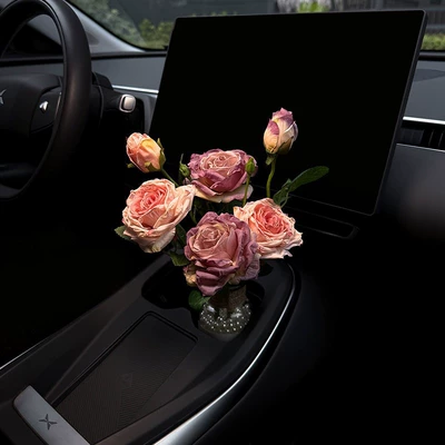 Decoration, High-End for Women, Car ornaments - vase-with-pearlsfrench-burnt-edge-rose-purple-pink-free-perfume