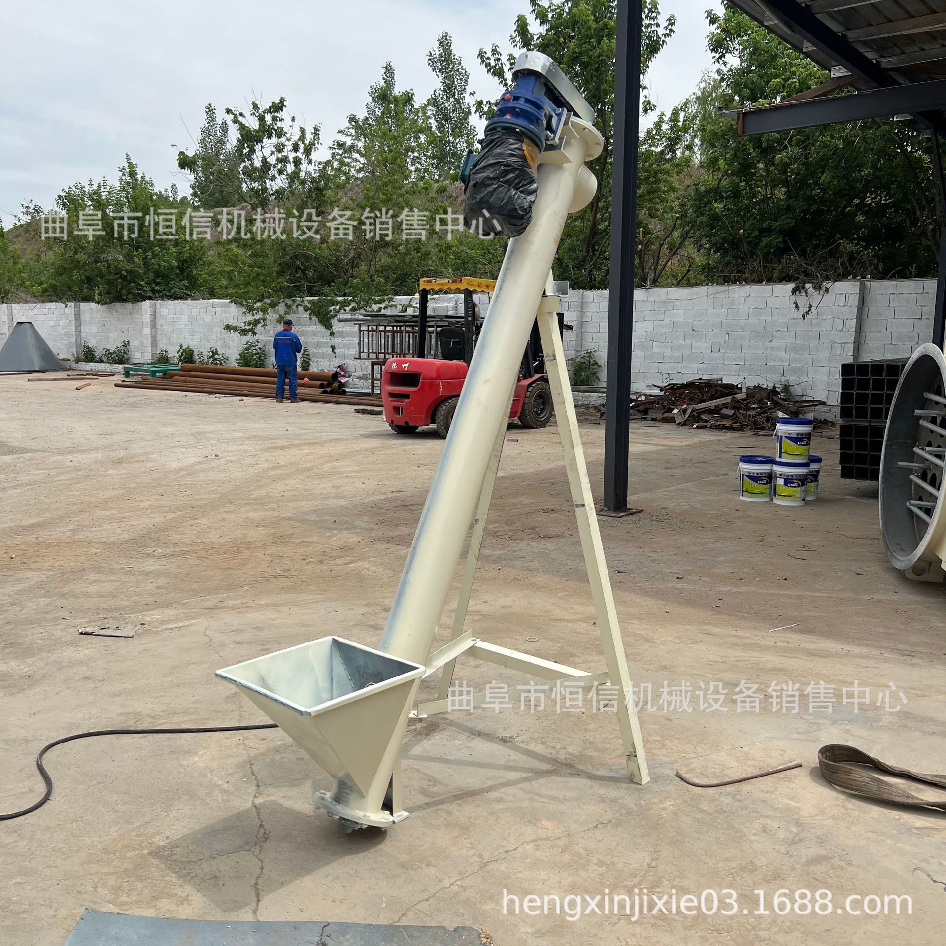 砂石粉料电动式螺旋提升机zcjb 水泥灰蛟龙式螺旋输送机 直供