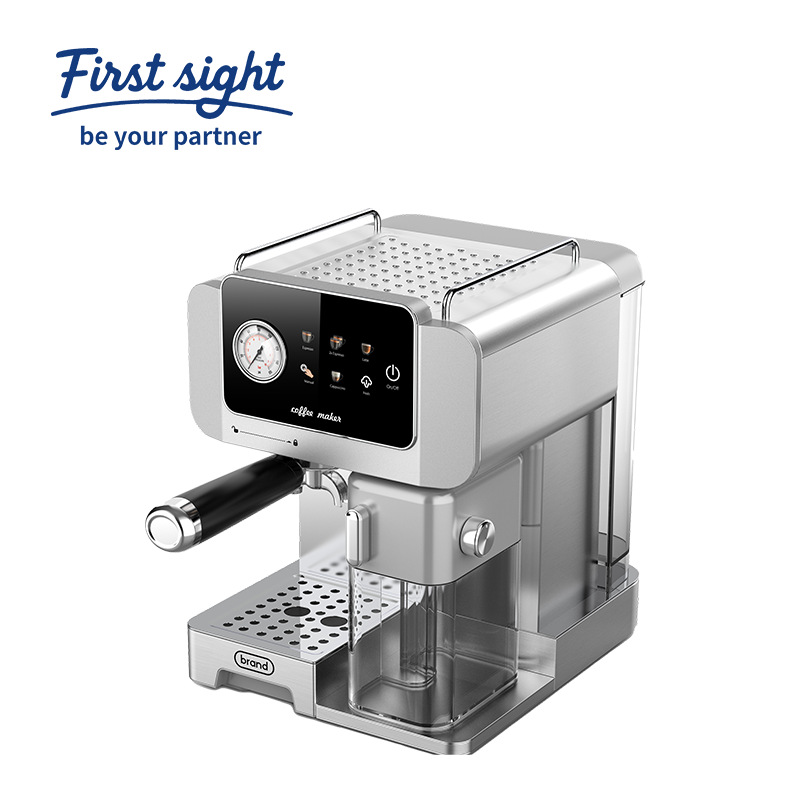 Food Grade Stainless Steel Semi-Automatic Coffee Machine Household Commercial Espresso Milk Frother All-In-One Machine