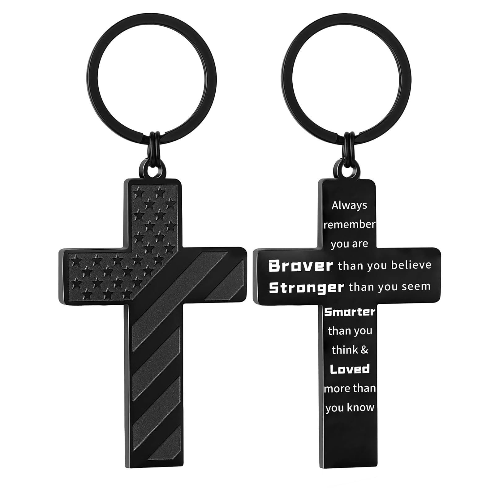 블랙 크로스 + 열쇠고리 2