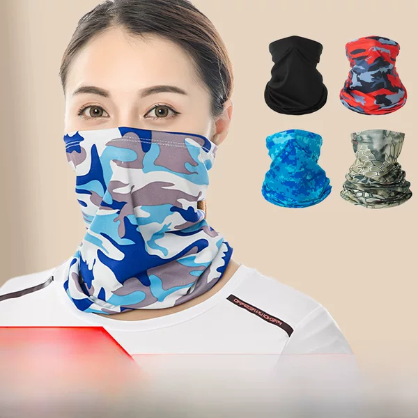 Summer Sun Protection Ice Silk Scarf Outdoor Sun Protection Cycling Mask Breathable Sweat-Absorbent Multi-Functional Fishing Magic Face Towel