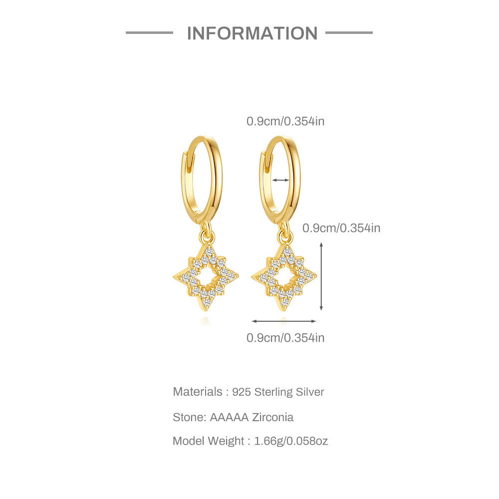 2g Weight 925 Sterling Silver Ear Needle Material Zircon Inlay Material Drop Earrings Classification 1 Pair Quantity Daily Occasion 925 Sterling Silver Material Round, Star, Moon Pattern All Seasons Season Women's Gender Plating, Inlay Design Simple Style, IG Style Style 1 Pair 925 Sterling Silver Zircon 925 Sterling Silver Earrings Round Star Moon Drop Earrings 4