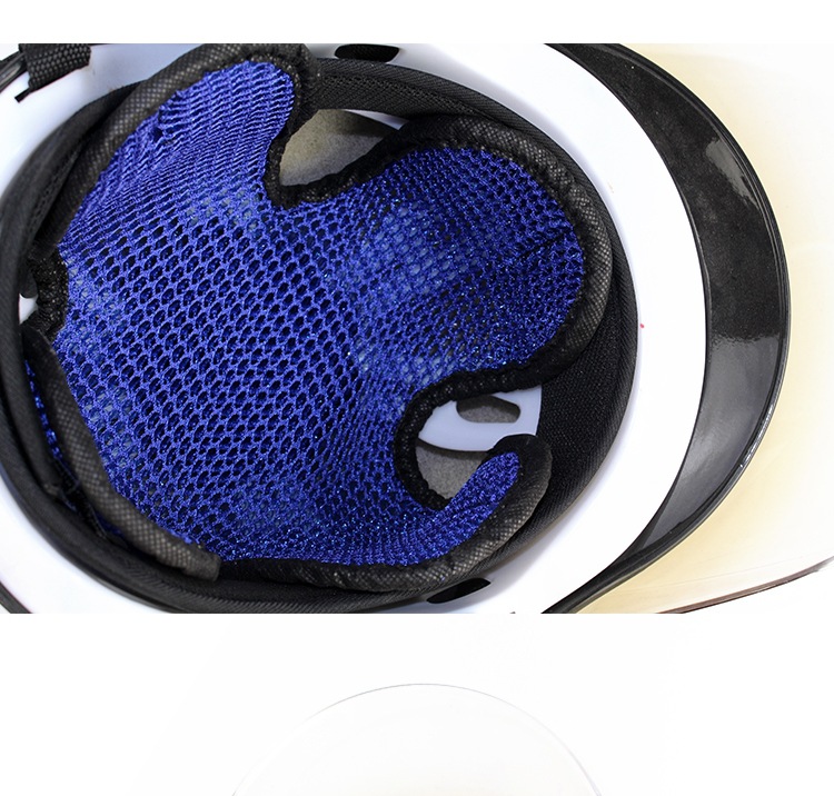 Factory wholesale motorcycle electric car accessories 3D honeycomb 4 leaf inner liner insulation mesh mat breathable helmet mat