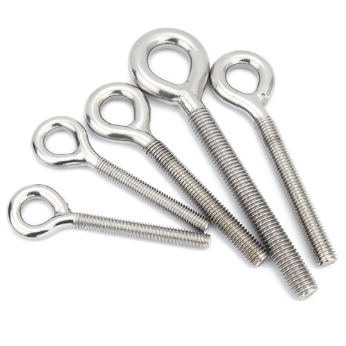Stainless steel 304 eyelet machine screw hook with closed loop ring anchor bolt M4 M5 M6 M8 M10