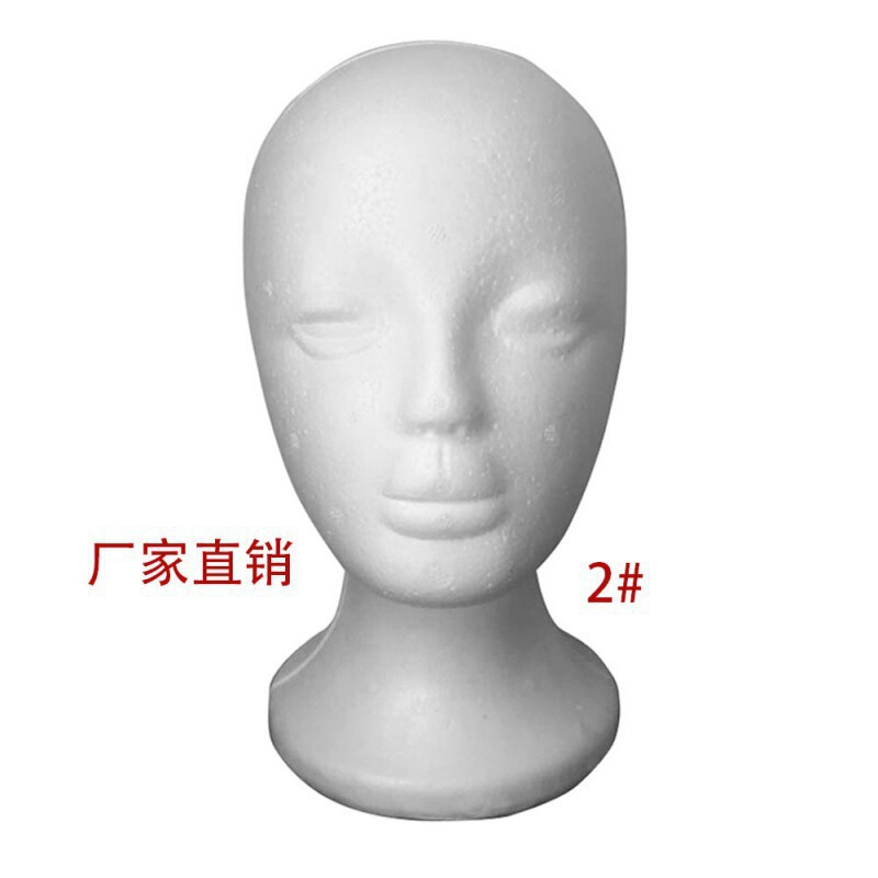 男性と女性の泡人頭、泡人頭、ディスプレイ用偽泡頭型、ウィッグモデルヘッド、男性用ヘッド型|undefined
