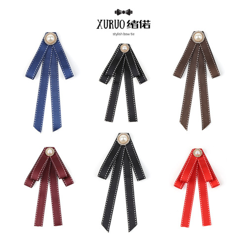 Ladies' Collar Pin Decorative Korean Style Black Tie Pin, Versatile and Elegant Shirt Collar Accessories