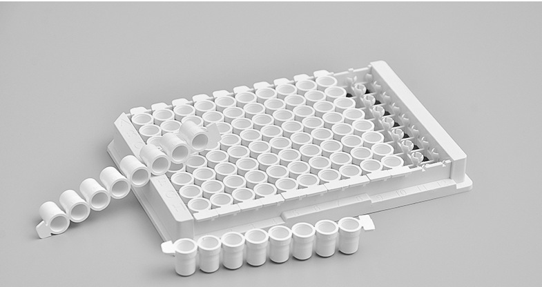F底8联白色高吸附酶标板(无菌无酶)15板/盒