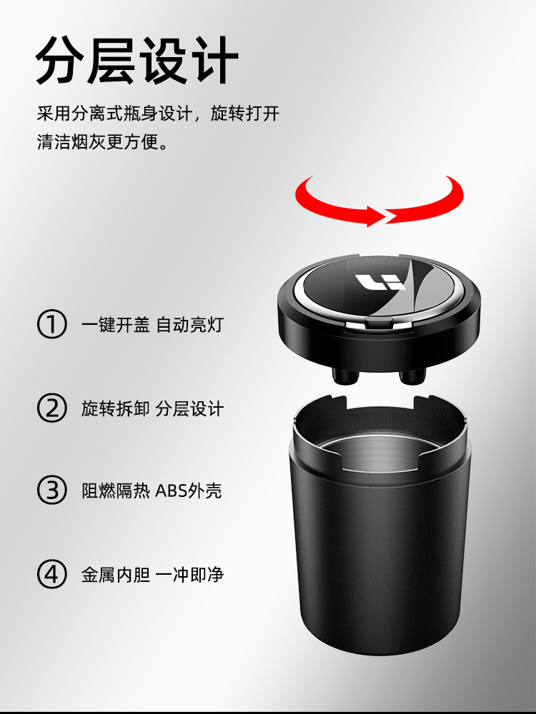 Ideal L9/L8/L7/MEGA ashtray car special car interior decoration modification multifunctional car supplies