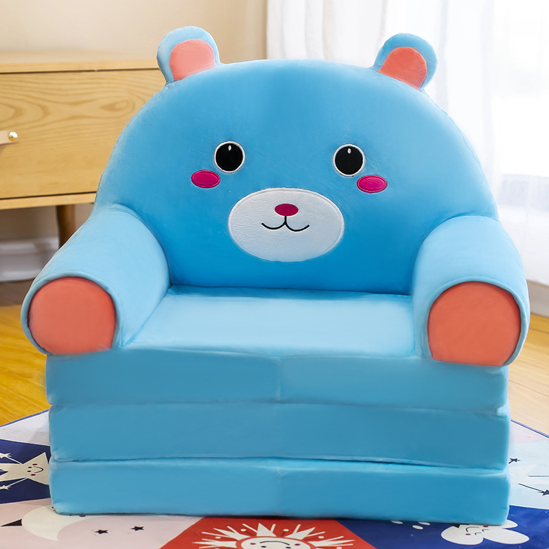 子供用折りたたみソファベッドかわいい三層漫画ベビーシート取り外し可能で洗える幼稚園昼寝ベッドクロスボーダー卸売|undefined