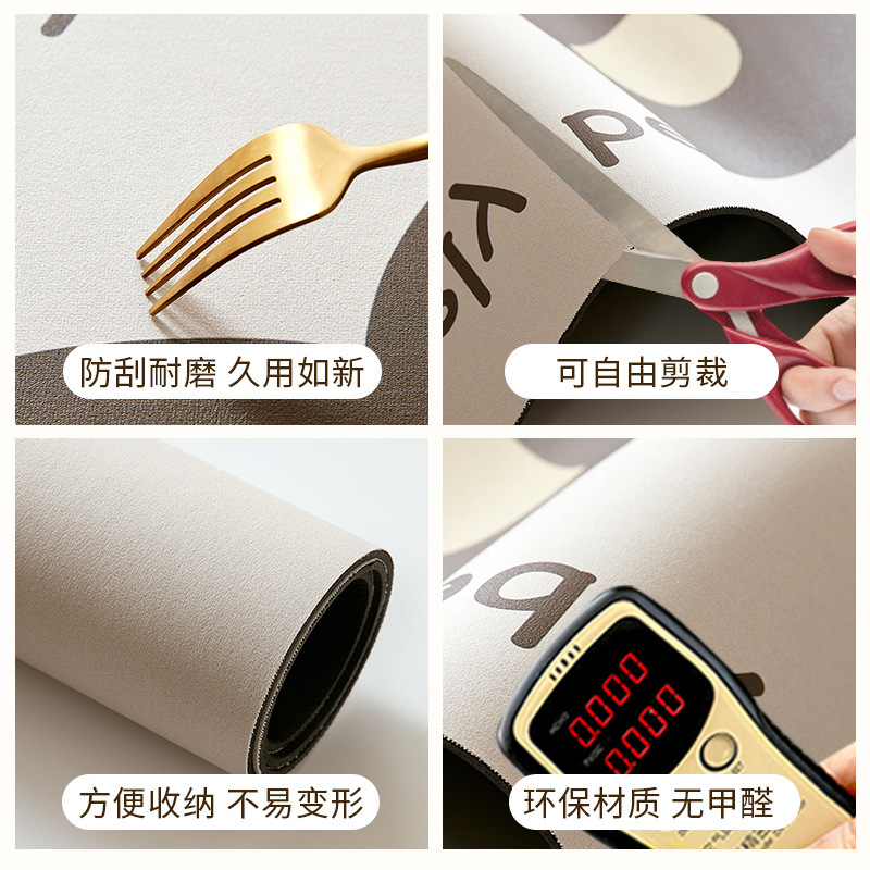 ♔ Ultra-Narrow Window Sill Mat, Waterproof and Dustproof Protective Mat, Sun-Proof Soft Diatomaceous Earth Mat, No-Wash, Wipeable Window Edge Mat, Can Be Cut to Size