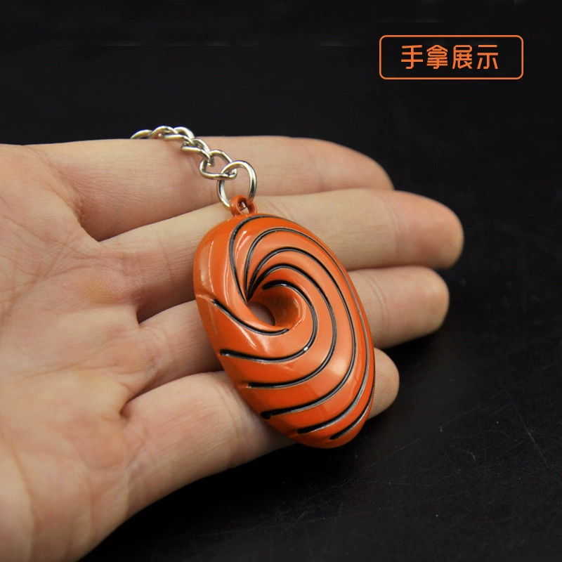 Creative white keychain, three dimensional mask, necklace