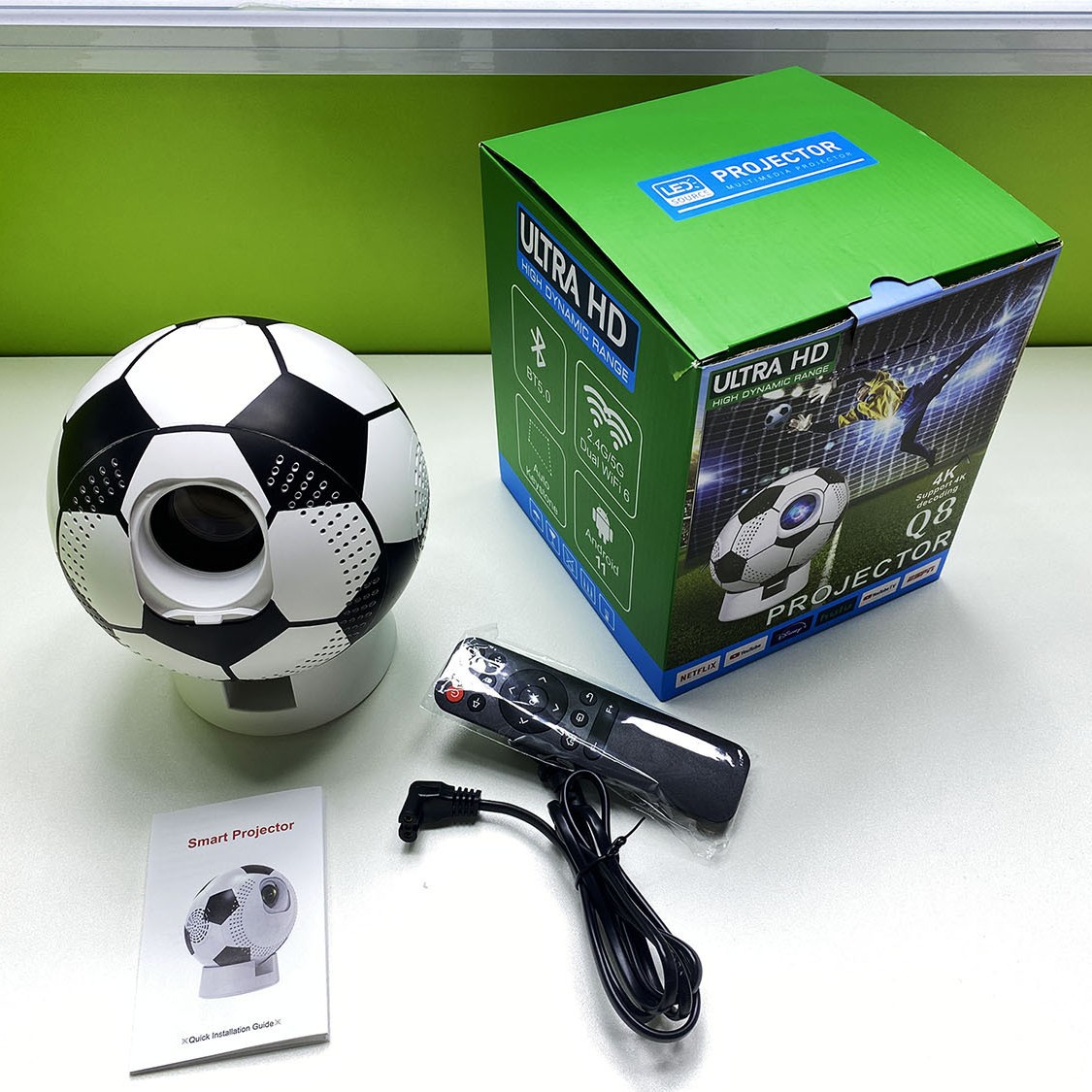 Proyector de alta definición transfronterizo en la misma pantalla, traductor de IA para teléfono móvil, traducción simultánea, traducción en tiempo real, traductor de auriculares sin conexión