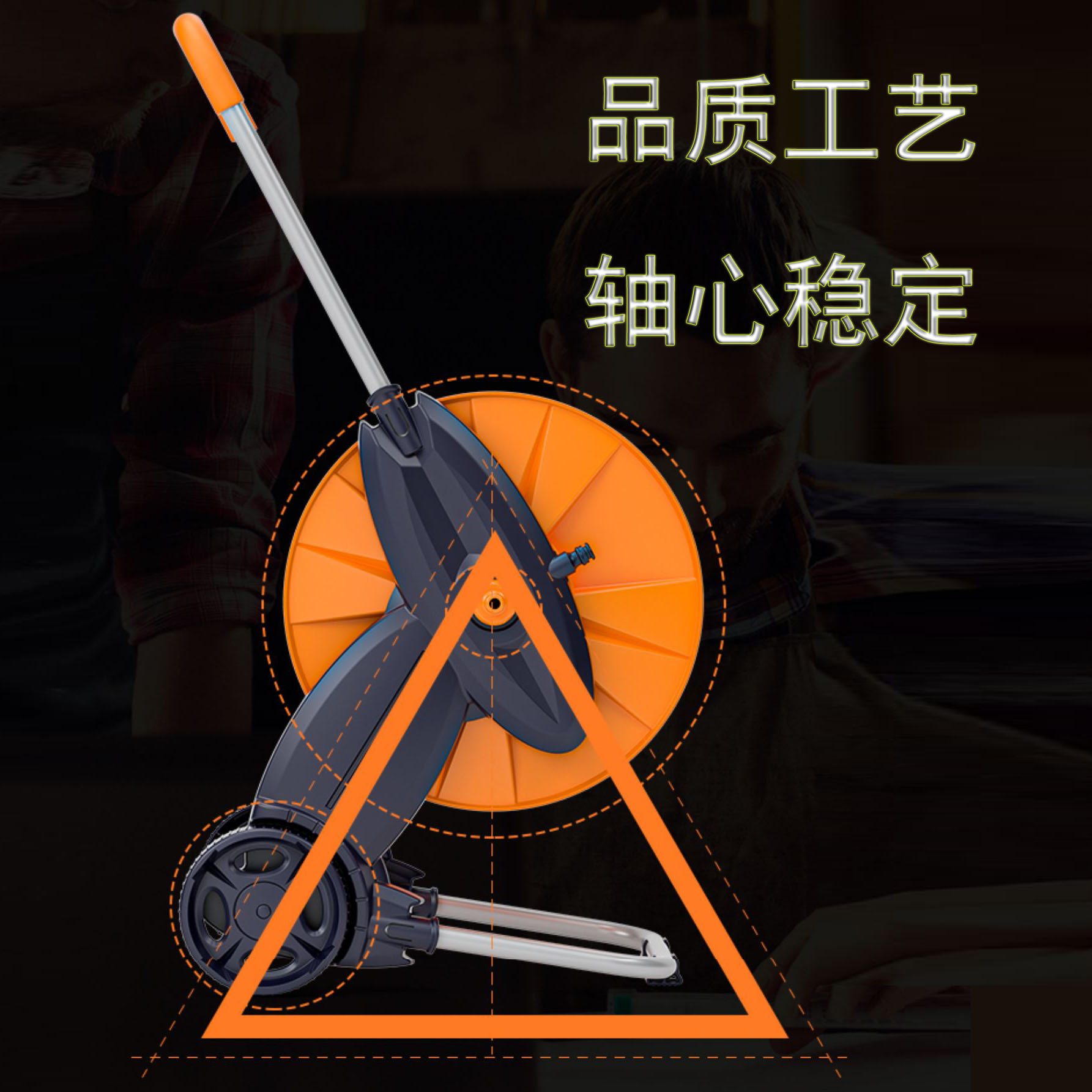 园林软管收纳器现货批发跨境亚马逊室外农业灌溉批发园艺水管车