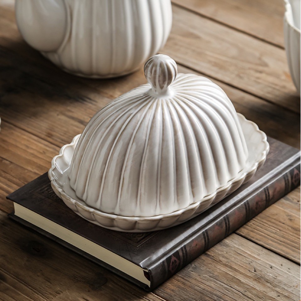 Ceramic tableware, set, oil