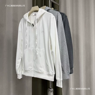 跨境家基础款拉链连帽开衫卫衣美式运动休闲风