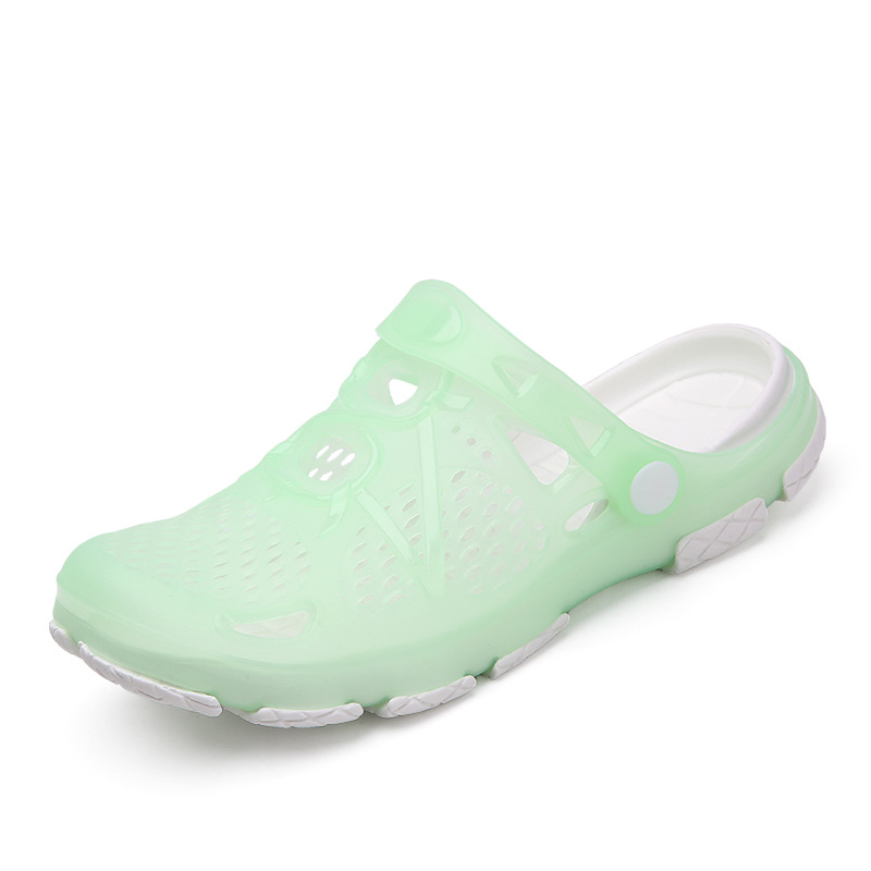 Nuevo estilo coreano zapatos de playa verano las mujeres zapatillas de punta cerrada desgaste exterior fondo grueso aumento casual moda deportes sandalias para las mujeres