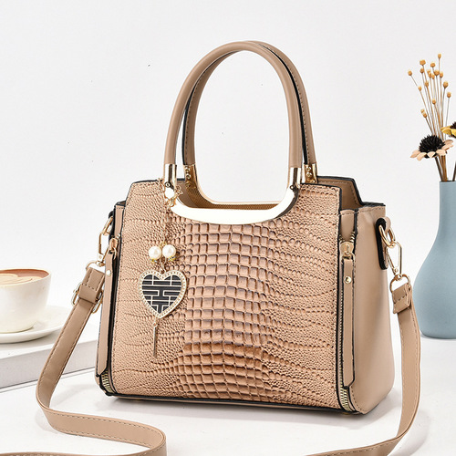 Attractive middle-aged women's bag mom bag  new fashion versatile crossbody fashion ladies large capacity shoulder handbag