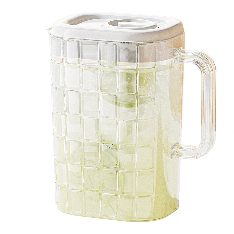 refrigerador hervidor de agua fría de gran capacidad botella de té de infusión fría taza de agua helada doméstica de plástico extracción fría hervidor de agua fría barril de bebida resistente a altas temperaturas image 6