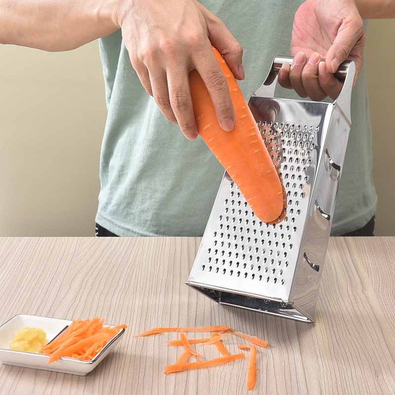 Acero inoxidable cuatro lados máquina de rotación de rábano y patata cortada máquina de rotación de melón planador multifuncional cortador de verduras herramientas de cocina