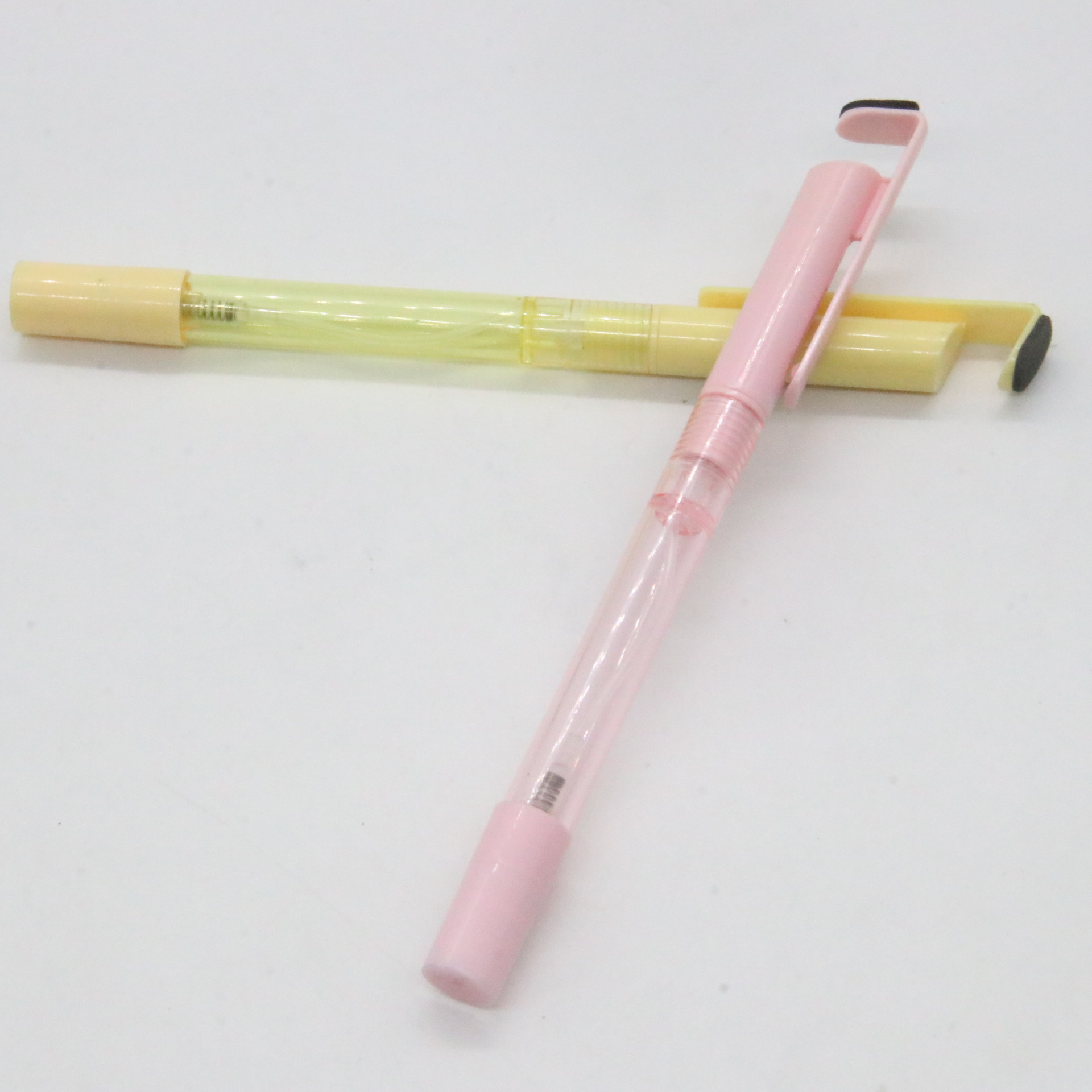 Con pequeña botella de spray pluma de gel multifuncional al por mayor titular de la pluma de plástico ligero portátil fábrica al por mayor para la oficina del estudiante