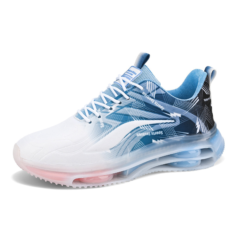 Zapatos de hombre de coco, superficie de malla transpirable, zapatos deportivos casuales, suela gruesa, aumento del colchón de aire, zapatos de moda de papá, venta al por mayor