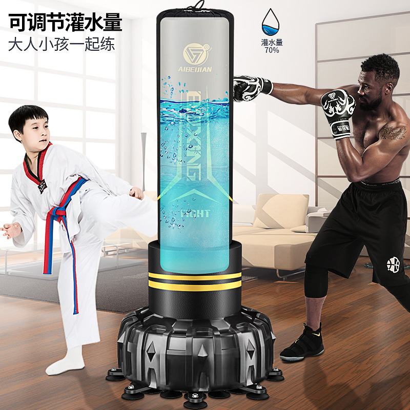 Sanda bolsa de arena vertical ventosa bolsa de arena para adultos equipo de entrenamiento de riego Ajuste de peso sin deformación bolsa de arena de boxeo