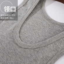 100纯色夏季男士背心中青老年紧身弹力打底修身男装运动健身汗衫