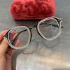 Fashionable square trend retro sunglasses, glasses handmade solar-powered, European style
