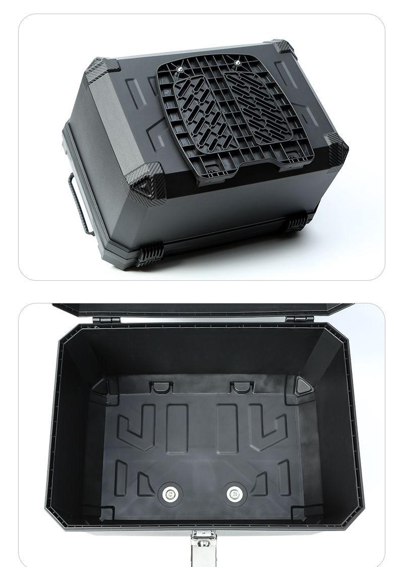 Motorcycle Large-Capacity Tail Box Electric Vehicle Scooter Detachable Trunk Takeaway Universal Non-Aluminum Tool Box