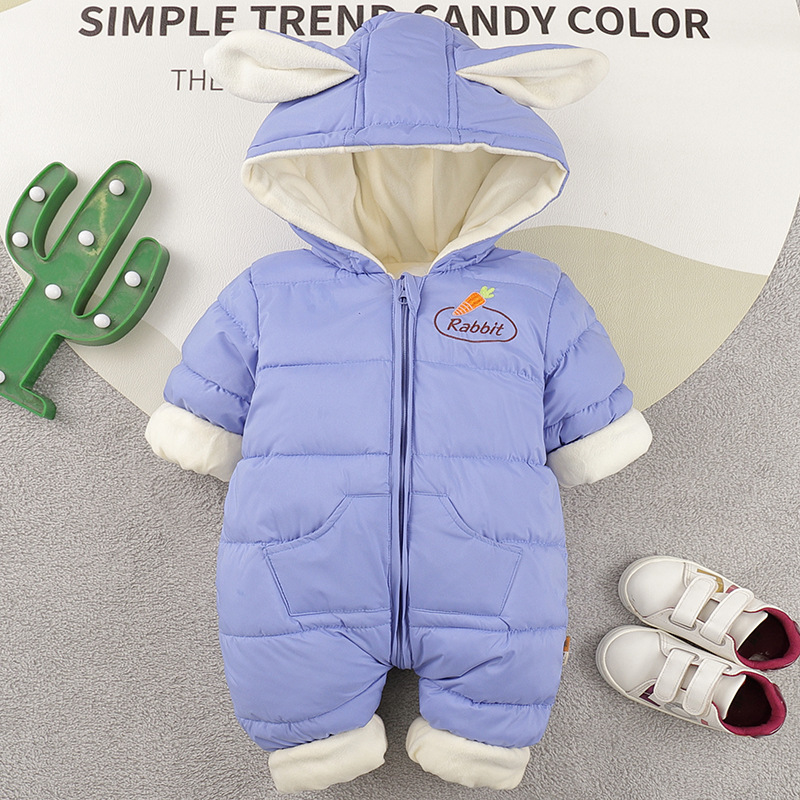 Bebés y niños unidos ropa de salida de invierno otoño bebés plumón ropa de escalada de algodón recién nacido cubierta de pelusa gruesa bolsa de dormir
