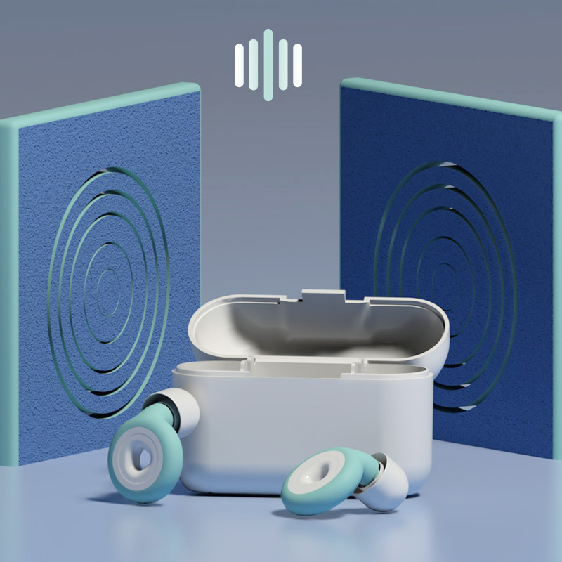 [Venta caliente transfronteriza tapones para los oídos de reducción de ruido] tapones para los oídos de silicona para dormir insonorizados Amazon caliente en stock al por mayor