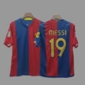 06-07 Barcelona Home Custom #19 + 2 Sleeve Patches