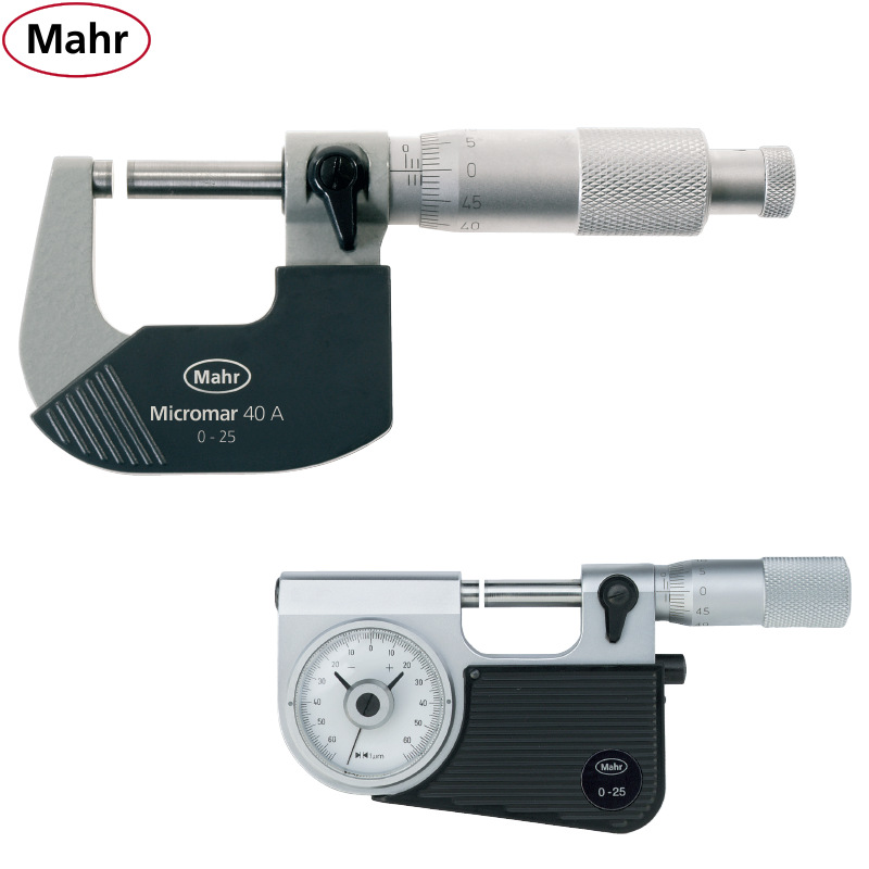 德国Mahr马尔Micromar 40A千分尺0-25mm精密带表千分尺杠杆千分尺
