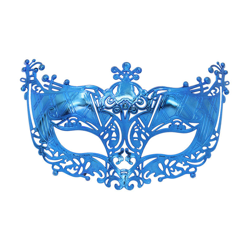 Venta caliente transfronteriza galvanoplastia calada Carnaval de Halloween multicolor de media cara Los hombres admiten máscara de fiesta máscara de bar