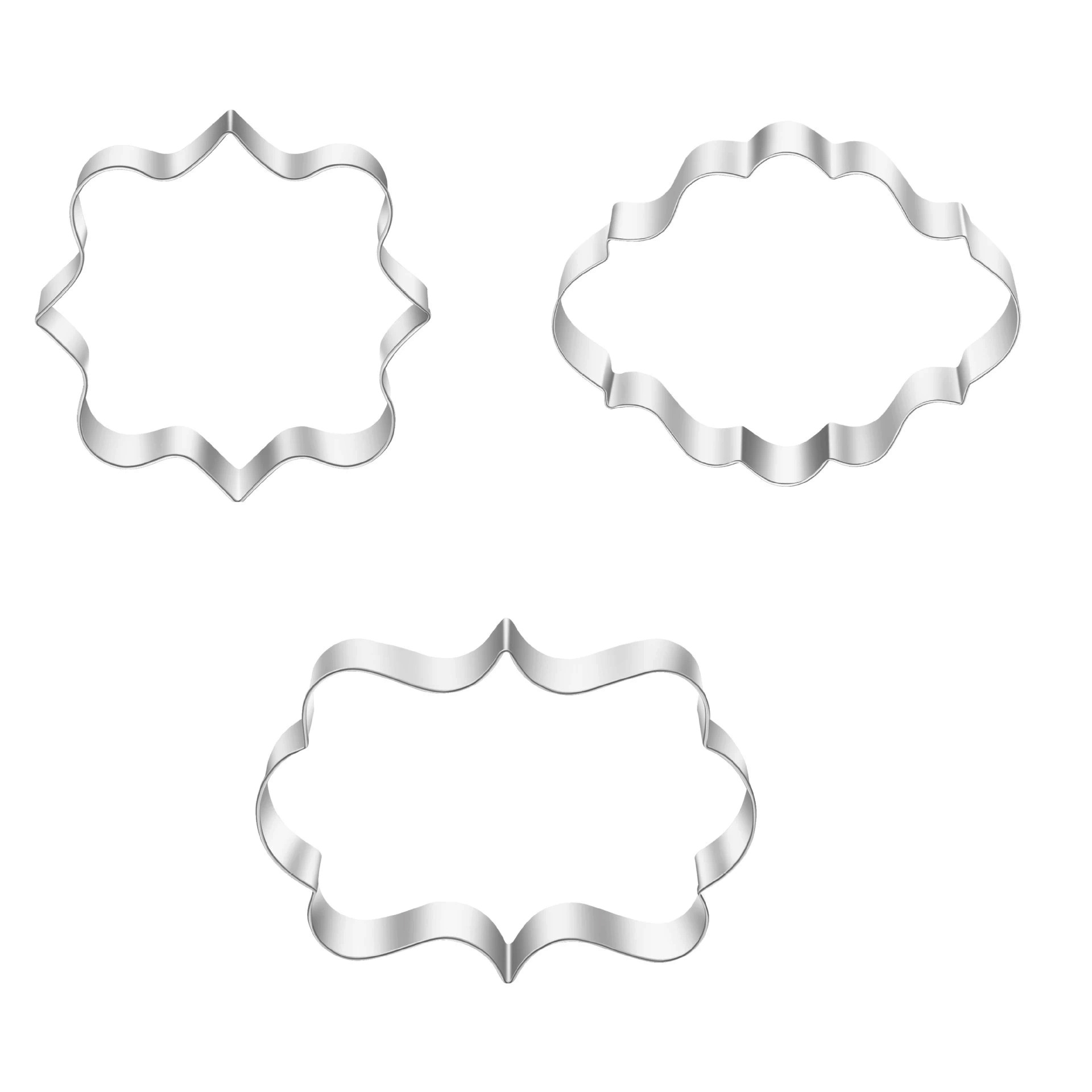 Marco de acero inoxidable de estilo europeo Marco bendición marco galleta molde de comercio exterior suministro 7001 y 7002 y 7003