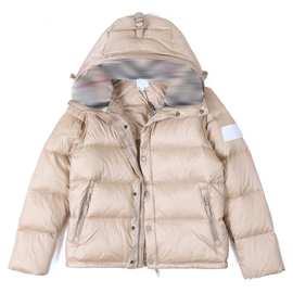 正确版本B家25FW可拆卸袖子袖标LOGO连帽羽绒服OS版型情侣款保暖