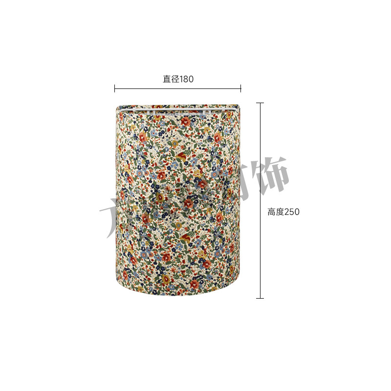 Lámpara de pared semicircular tela de lámpara de lámpara una variedad de patrones de impresión opcionales sala de té sala de estar hotel residencial lámpara de piso de lámpara de lámpara