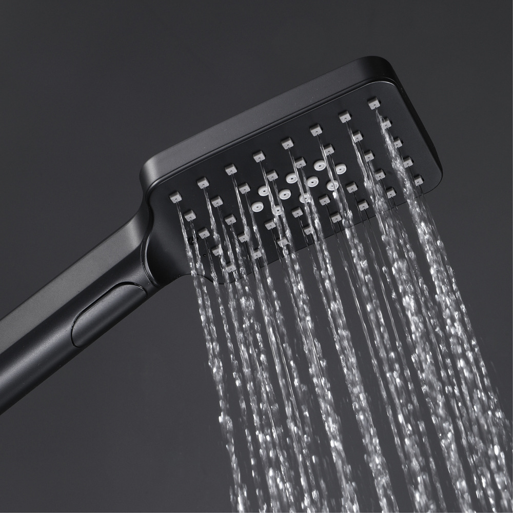 Household handheld showerhead set, brushed gold showerhead, rotatable with water inlet showerhead undefined